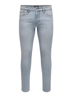 ONLY & SONS Herren Jeans ONSLOOM Slim 4924 - Slim Fit - Blau - Light Blue Denim, Größe:32W / 30L, Farbvariante:Light Blue Denim 22024924 von ONLY & SONS