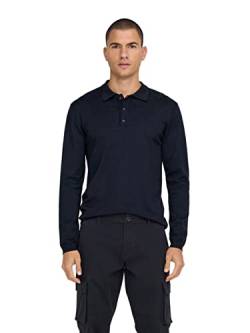 ONLY & SONS Herren Poloshirt ONSWYLER Life - Regular Fit XS S M L XL XXL, Größe:XS, Farbe:Dark Navy 22021184 von ONLY & SONS