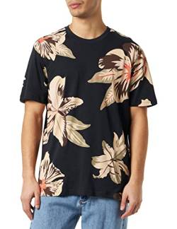 ONLY & SONS Herren Rundhals T-Shirt ONSKLOP FLORAL - Regular Fit XS S M L XL XXL, Größe:XS, Farbe:Pear Sorbet 22022164 von ONLY & SONS