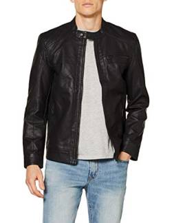 ONLY & SONS Herren onsAL PU NOOS OTW Jacke, Schwarz (Black), Large von ONLY & SONS