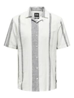 ONLY & SONS Male Hemd Normal geschnitten Resort Kragen Hemd von ONLY & SONS