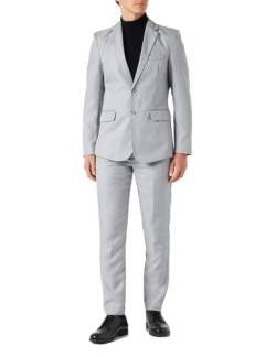 ONLY & SONS Men's ONSEVE Slim 0052 Suit Blazer, Light Grey Melange, 50 von ONLY & SONS