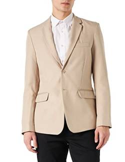 ONLY & SONS Men's ONSEVE Slim 2BTN 0052 Blazer, Beige, 48 von ONLY & SONS