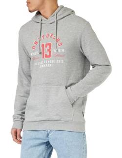 ONLY & SONS Onslenny Reg Vintage Print Hood Sweat von ONLY & SONS