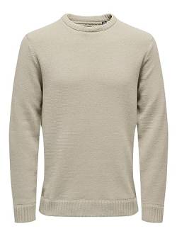 ONLY & SONS Weicher Strickpullover Rundhals Sweater Grobstrick Basic Longsleeve von ONLY & SONS