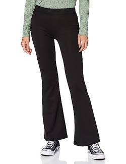 Damen Stretch Schlag Hose Slim Fit Freizeit Schlupf Stoffhose ONLFEVER Elastic Flared Long Pants 70s Retro, Farben:Schwarz, Größe:XL / 34L von ONLY