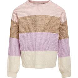 KIDS ONLY Girl's KOGSANDY L/S Stripe Pullover KNT NOOS Strickpullover, Mehrfarbig, 110/116 von ONLY