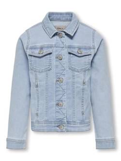 KIDS ONLY Mädchen Konsara Light Blue Dnm Jacket Noos Jacke, Light Blue Denim, 146 EU von ONLY