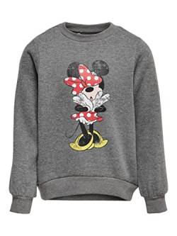 KIDS ONLY Mädchen Sweatshirt mit Disney Print Medium Grey Melange 146-152 von ONLY
