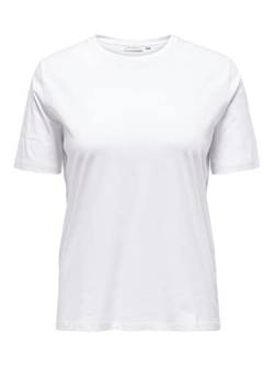 ONLY A/S Damen Caronly S/S Tee Jrs Np T Shirt, Weiß, XL Große Größen EU von ONLY