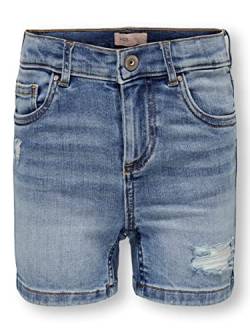 ONLY A/S Mädchen Kogblush Dnm Dest Ana371 Noos Shorts, Special Bright Blue Denim, 128 EU von ONLY