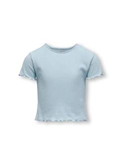 ONLY A/S Mädchen Kognella S/S O-neck Top Noos Jrs T Shirt, Cashmere Blue, 122-128 EU von ONLY