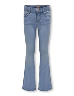 ONLY A/S Mädchen Kogroyal Life Reg Flared Pim020 Noos Jeans, Light Blue Denim, 134 EU von ONLY