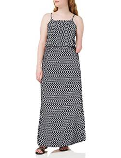 ONLY Damen Ärmelloses Maxi Blusenkleid | Lang Gepunktetes Print Tunika Dress | Spaghetti Träger ONLWINNER, Farben:Schwarz, Größe:38 von ONLY