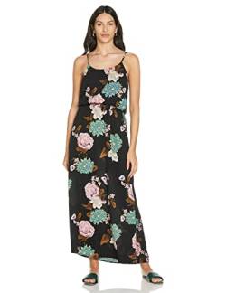 ONLY Damen Ärmelloses Maxi Blusenkleid | Lang Gepunktetes Print Tunika Dress | Spaghetti Träger ONLWINNER, Farben:Schwarz-2, Größe:38 von ONLY