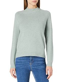 ONLY Damen Basic Strickpullover | Einfarbiger Knitted Stretch Sweater | Langarm Rundhals Shirt ONLRICA, Farben:Mint, Größe:40 von ONLY