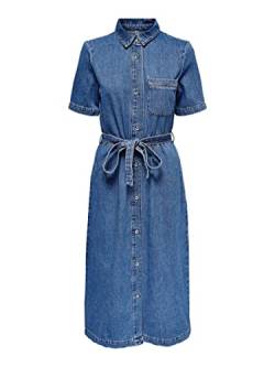 ONLY Damen Blusenkleid Blue Denim XS von ONLY