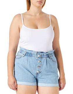 ONLY Damen Denim Jeans Shorts | Kurze Bermuda Pants Sommer Hose | Paperback mit elastischem Bund ONLCUBA, Farben:Blau, Größe:L von ONLY
