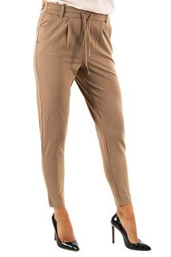 ONLY Damen Elegante Stoffhose Poptrash Paperback Stretch Pants Business Trousers ONLPOPTRASH NEU, Farben:Hellbraun, Größe:S / 30L, Z-Länge:L30 von ONLY