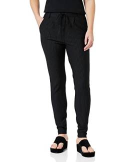 ONLY Damen Hose OnlPoptrash Einfarbige Sweathose Stoffhose Jogginghose (L / 34L, Black) von ONLY