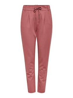 ONLY Damen Hose OnlPoptrash Einfarbige Sweathose Stoffhose Jogginghose (XL / 32L, Dunkel-Rose) von ONLY