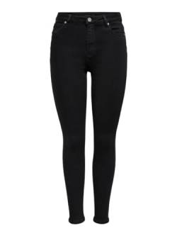 ONLY Damen Jeans 15249386 Schwarz 26-30 von ONLY