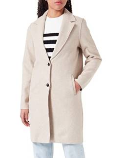 ONLY Damen Kurzmantel Carrie Bonded Damen-Mantel mit Reverskragen 15213300 Humus Melange M von ONLY