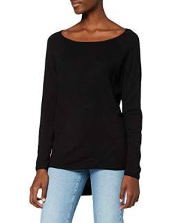 ONLY Damen Langer Feinstrick Pullover | Langarm Rundhals Knit Sweater | Stretch Jumper Locker ONLMILA, Farben:Schwarz, Größe:M von ONLY