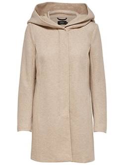 ONLY Damen Mantel Jacke onlSEDONA LIGHT COAT Parka Übergang Herbst (XL, beige (Etherea)) von ONLY