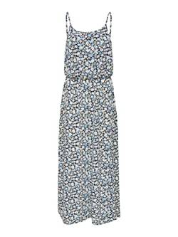 ONLY Damen Maxi-Kleid OnlWinner Spagetti-Träger Strandkleid Sommer-Kleider, Farbe:Hellblau, Größe:34 von ONLY