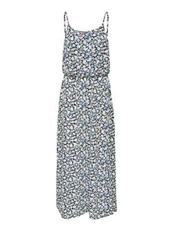 ONLY Damen Maxi-Kleid OnlWinner Spagetti-Träger Strandkleid Sommer-Kleider, Farbe:Hellblau, Größe:38 von ONLY