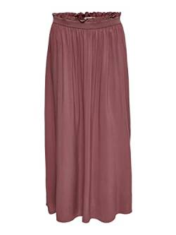 ONLY Damen Maxi-Rock OnlVenedig Paperbag Skirt Lang Sommer Einfarbig, Farbe:Altrosa2, Größe:L von ONLY