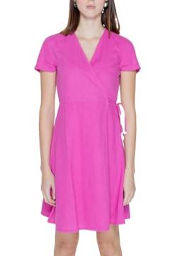 ONLY Damen ONLADDICTION-Caro S/S Linen Dress CC PNT Minikleid (DE/NL/SE/PL, Alphanumerisch, XS, Regular, Regular, Raspberry Rose) von ONLY