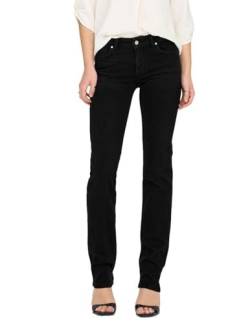 ONLY Damen ONLALICIA REG Strt DNM DOT297 NOOS Jeanshose, Washed Black, 25/30 von ONLY