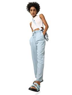 ONLY Damen ONLBEA Life HW Elastic String DNM BJ Hose, Light Blue Denim, MW / 32L von ONLY