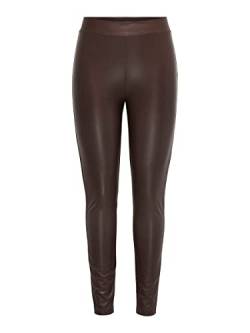 ONLY Damen ONLCOOL Coated Legging NOOS JRS Hose, Chicory Coffee, XS von ONLY