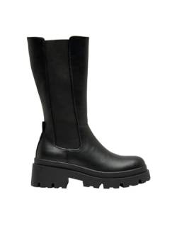 ONLY Damen ONLDOJA-5 PU Long Boot Stiefel, Black, 39 EU von ONLY