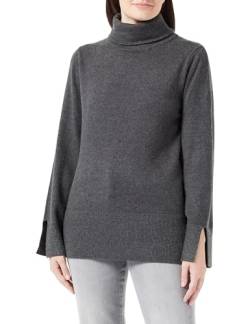 ONLY Damen ONLFIA LS Rollneck KNT Strickpullover, Dark Grey Melange, Medium von ONLY