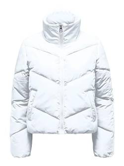 ONLY Damen ONLMAGGI Life SOLID Puffer CC OTW Pufferjacket, Bright White, M von ONLY