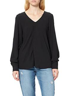 ONLY Damen ONLMETTE UMA L/S TOP NOOS WVN T-Shirt, Black, S von ONLY