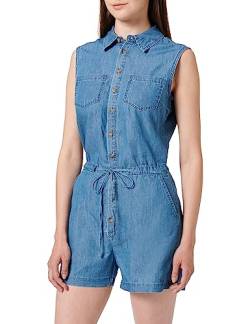 ONLY Damen ONLMILEN SL DNM Playsuit BJ Jumpsuit, Medium Blue Denim, 38 von ONLY