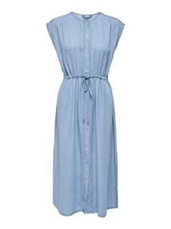 ONLY Damen ONLPEMA SL Belt DNM Dress QYT Jeanskleid, Light Blue Denim, XL von ONLY