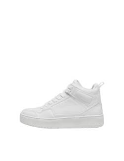 ONLY Damen ONLSAPHIRE-2 PU HIGH NOOS Sneaker, White/Detail:All White, 40 EU von ONLY