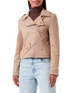 ONLY Damen ONLSCOOTIE Faux Suede Biker Jacket OTW Lederimitatjacke, Otter, L von ONLY