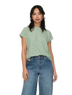 ONLY Damen ONLSMILLA S/S TOP JRS NOOS T-Shirt, Frosty Green, Medium von ONLY