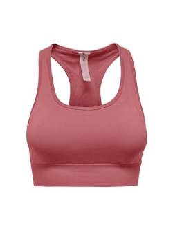 ONLY Damen ONPDAISY-2 Seam Bra NOOS Sport-BH, Mineral Red, Large von ONLY