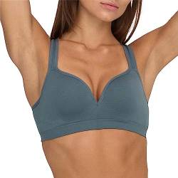 ONLY Damen ONPMARTINE-2 Seam Bra NOOS Sport-BH, Stormy Weather, M von ONLY