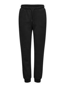 ONLY Damen ONPMELINA MW Slim SWT Cuff PNT NOOS Jogginghose, Black, Large von ONLY