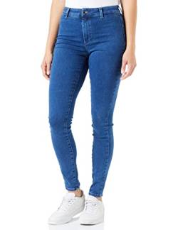 ONLY Damen Onlblush Hw Sk Hp Legging Dnm Box Ext, Medium Blue Denim, L / 32L von ONLY