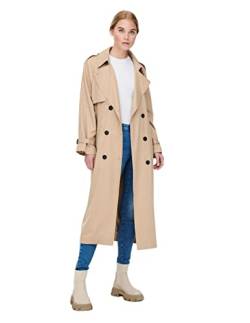 ONLY Damen Onlchloe Double B. Otw Noos Trenchcoat, Tannin, S EU von ONLY